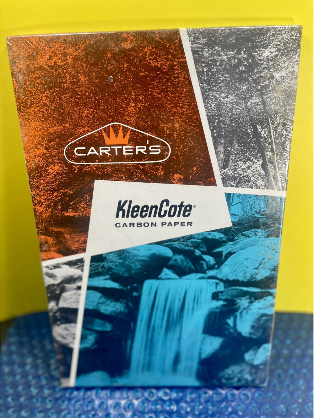Vintage 1965 CARTER's KleenCote CARBON PAPER 8.5 X 11.5 100 Sheets Sealed New